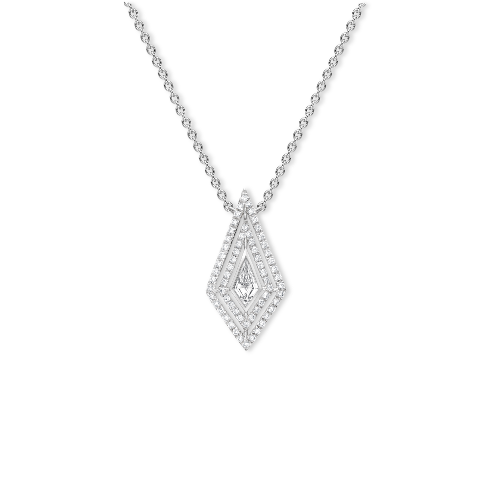 Diamond kite pendant
