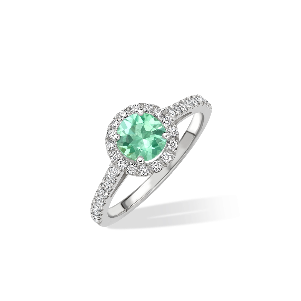 Leyla mint tourmaline ring