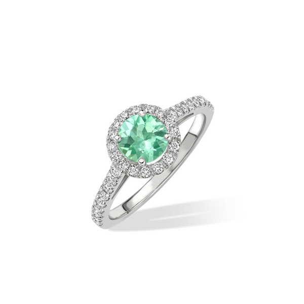 Mint tourmaline 2025 engagement ring
