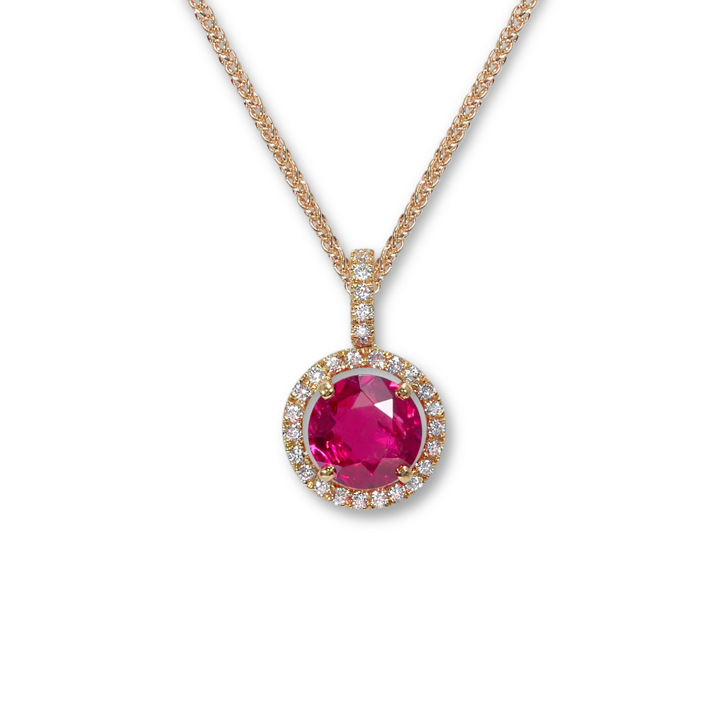 Cynthia Red Spinel Pendant